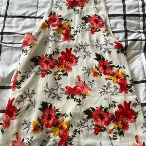 DNA Couture sz L Floral Fairy‎ Sleeveless Top Blouse